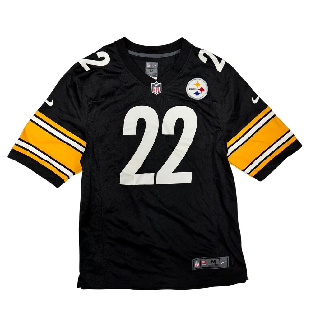 Nike Pittsburgh Steelers Najee Harris 22 Jersey Mens Medium Black On Field NFL